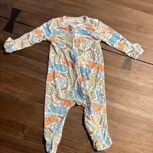 Caden Lane Easter Zippered Footie Pajamas